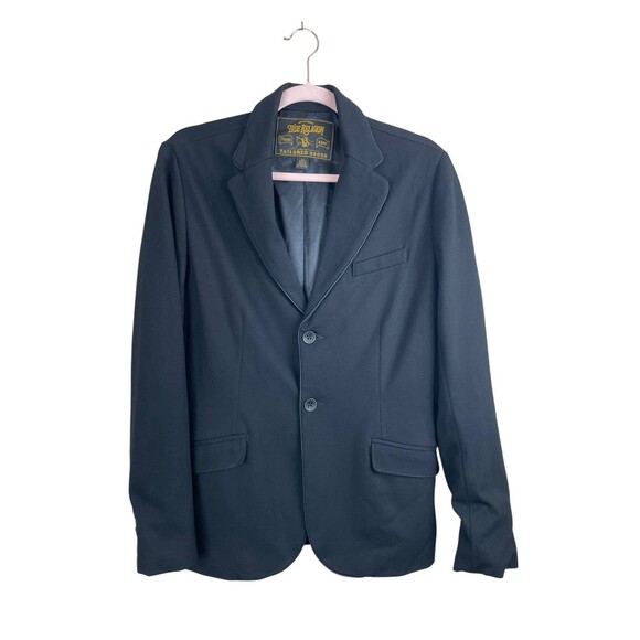TRUE RELIGION Men’s CASUAL TAILORED PONTE BLAZER JACKET Long Sleeve STRETCH sz S - Picture 3 of 15